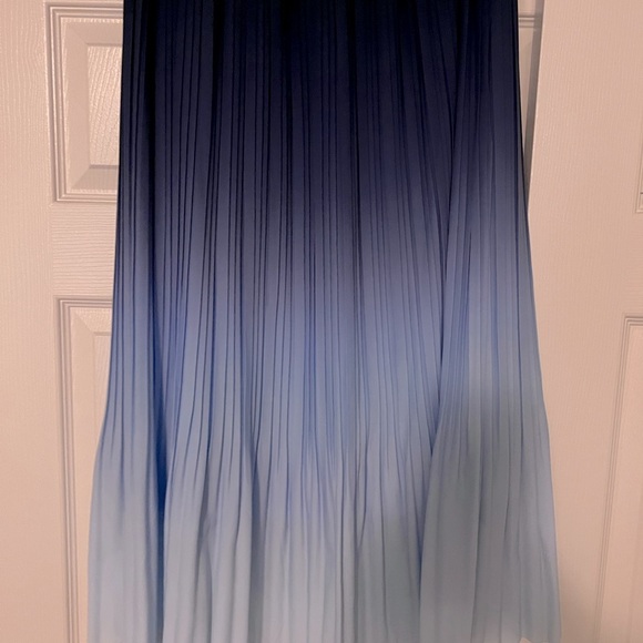 BANANA REPUBLIC FACTORY BLUE OMBRE DIP DYE SKIRT Small Tall NWT - Picture 6 of 8